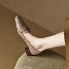 Irena Nude Low Heel Loafers Women Newgew