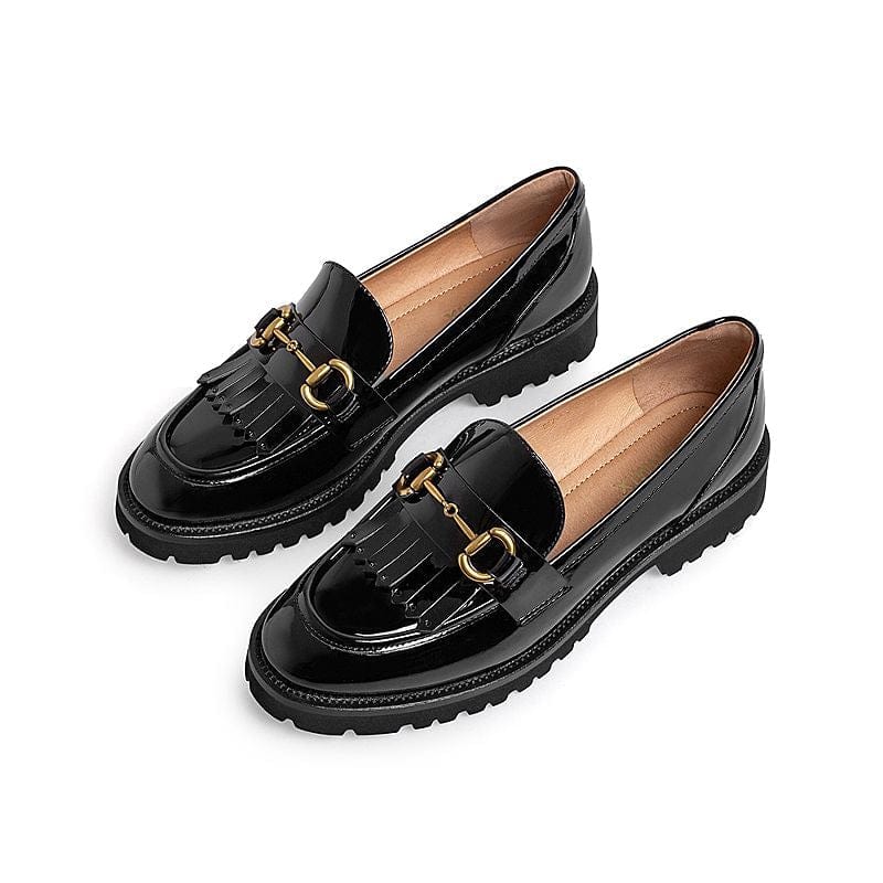 Retro Temperament England Loafers Newgew