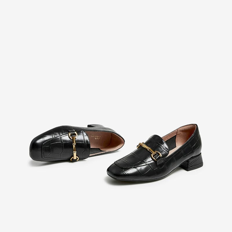 Square With Square Head Loafers Newgew