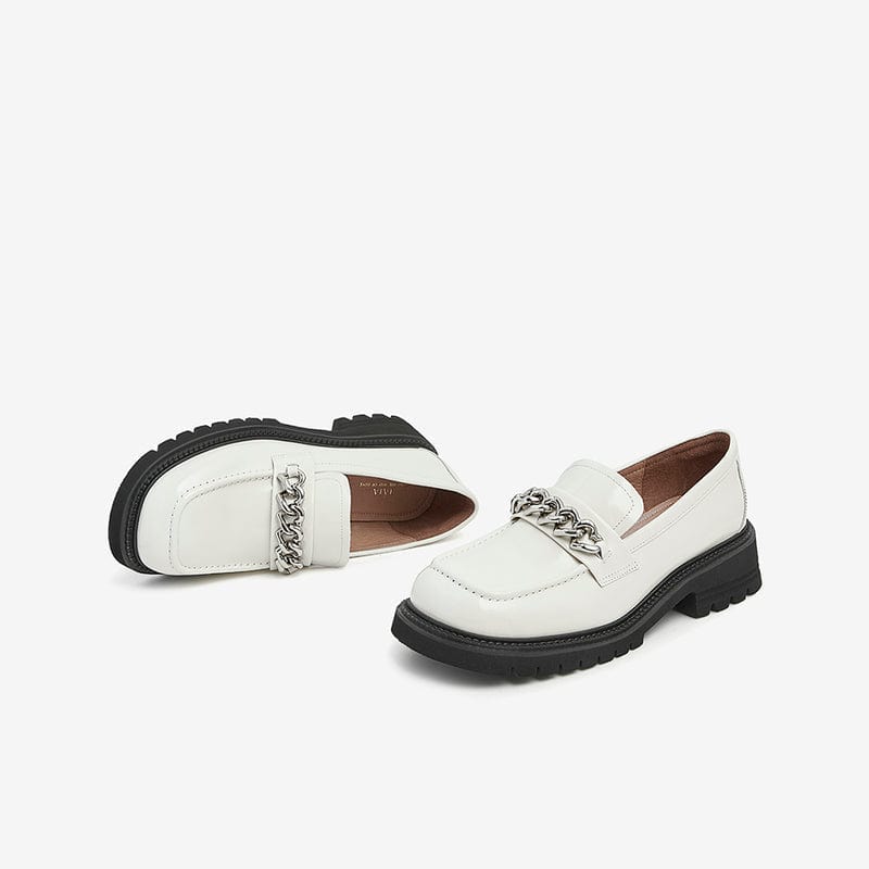 Square And All-Match Loafers Newgew