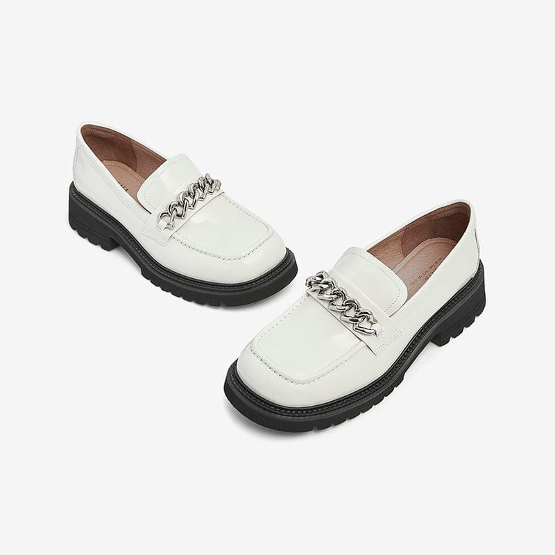 Square And All-Match Loafers Newgew