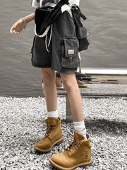 Vintage Wash Cargo Denim Shorts NewGew