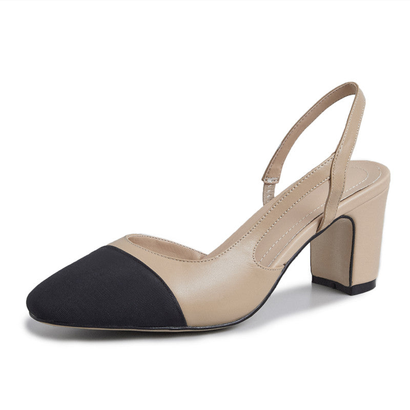 Peace Cap Toe Slingback Pumps Newgew