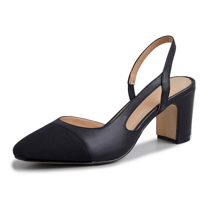 Peace Cap Toe Slingback Pumps Newgew