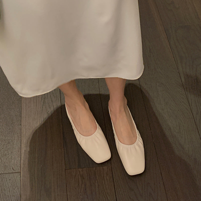 Dayanara Handmade Square Toe Flat Mules NEW GEW