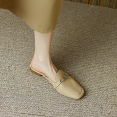 Erin Nude Loafer Mules NEW GEW