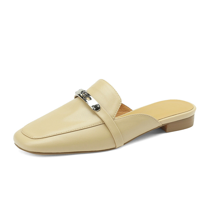 Erin Nude Loafer Mules NEW GEW