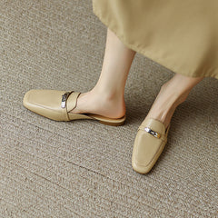 Erin Nude Loafer Mules NEW GEW