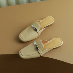 Erin Nude Loafer Mules NEW GEW