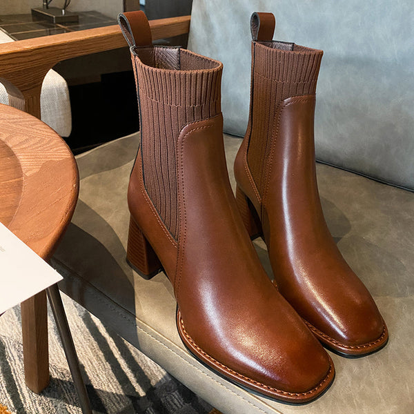 ankle high slip on boots