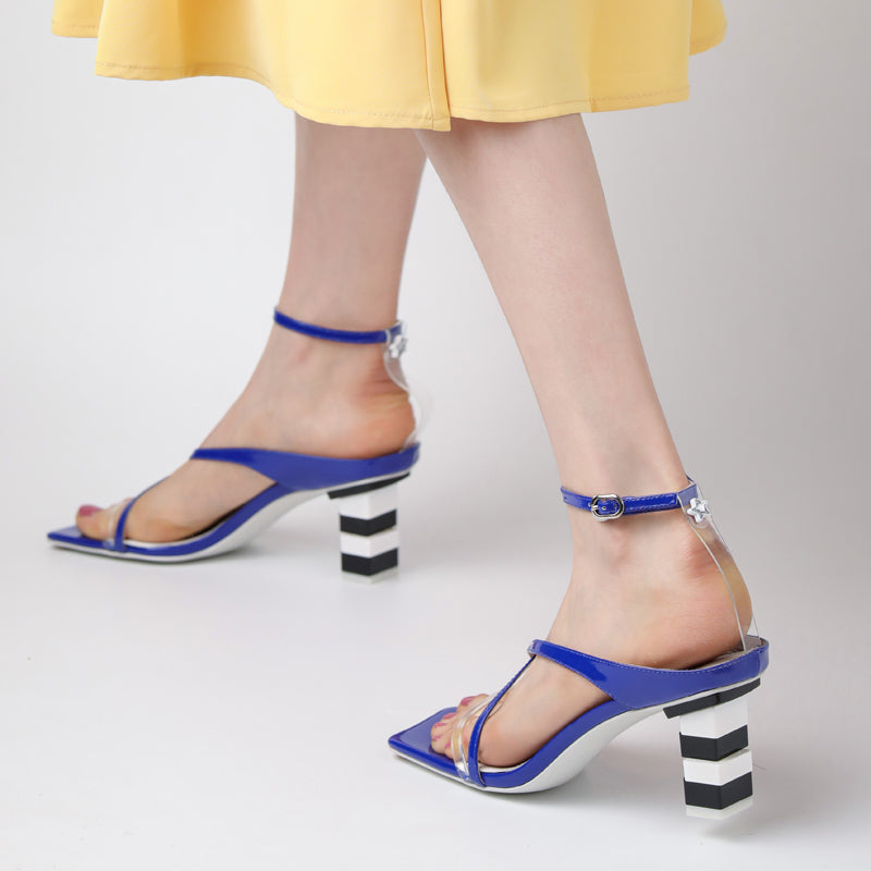 Clover Novelty Heel Cross Strap Sandals NEW GEW