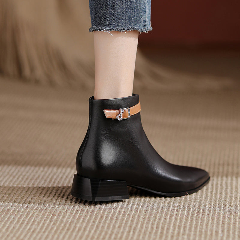 Colette Pointy Toe Genuine Leather Ankle Boots NEW GEW