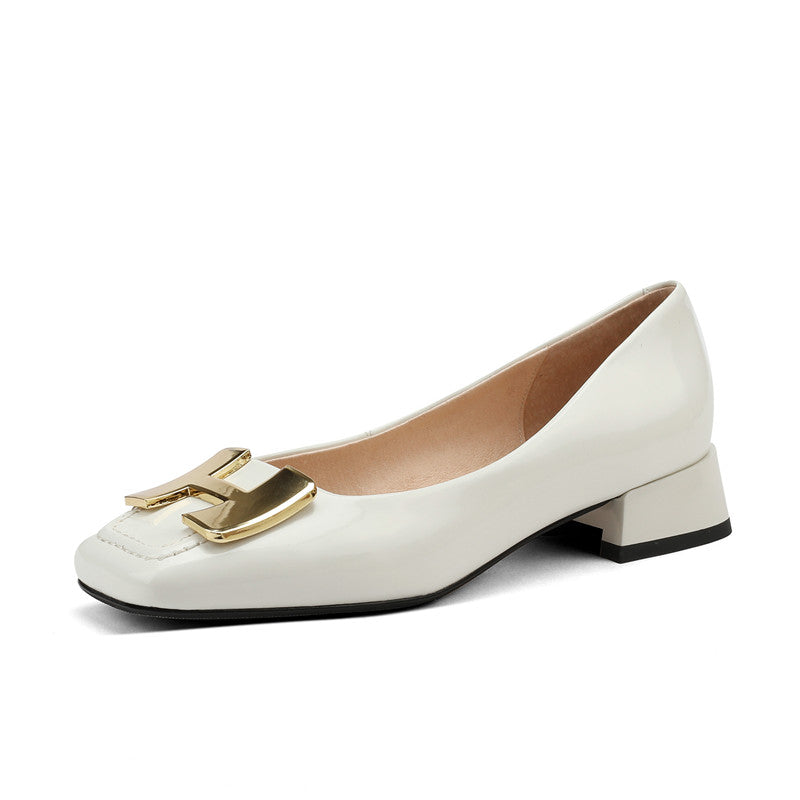 Dylan Low Heeled Ballet Flats with Metal NEW GEW