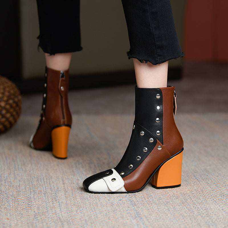 Fiza Studded Ankle Boots Newgew