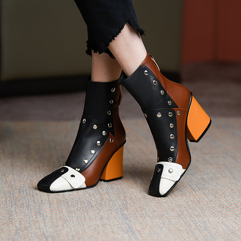 Fiza Studded Ankle Boots Newgew