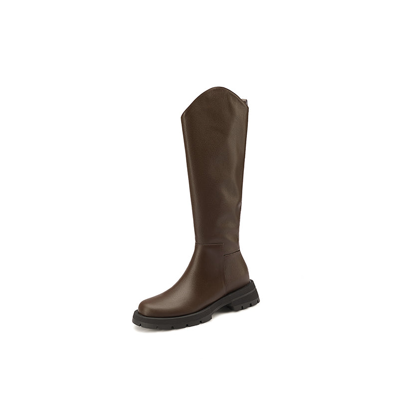 Naya Womens Brown Knee High Boots Newgew