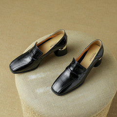 Issa Penny Loafer Heels Black newgew