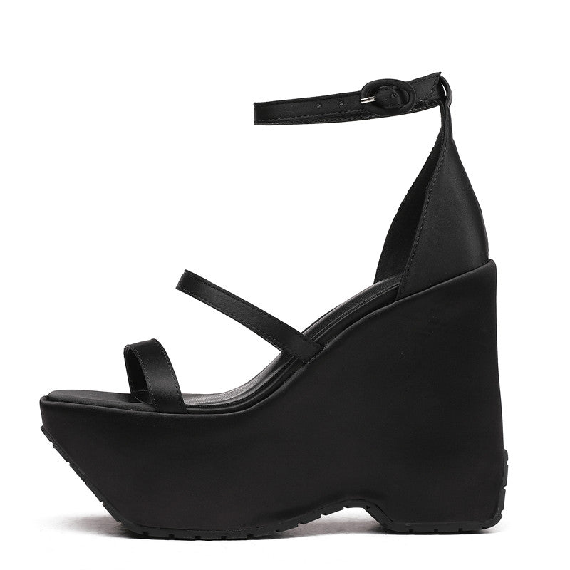 Elena Platform Wedge Strappy Sandals NEW GEW