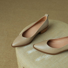 Itzel Nude Pointed Toe Pumps newgew