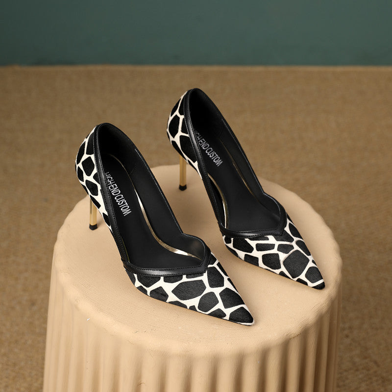 Mabel Leopard Print Dorsay Heels newgew