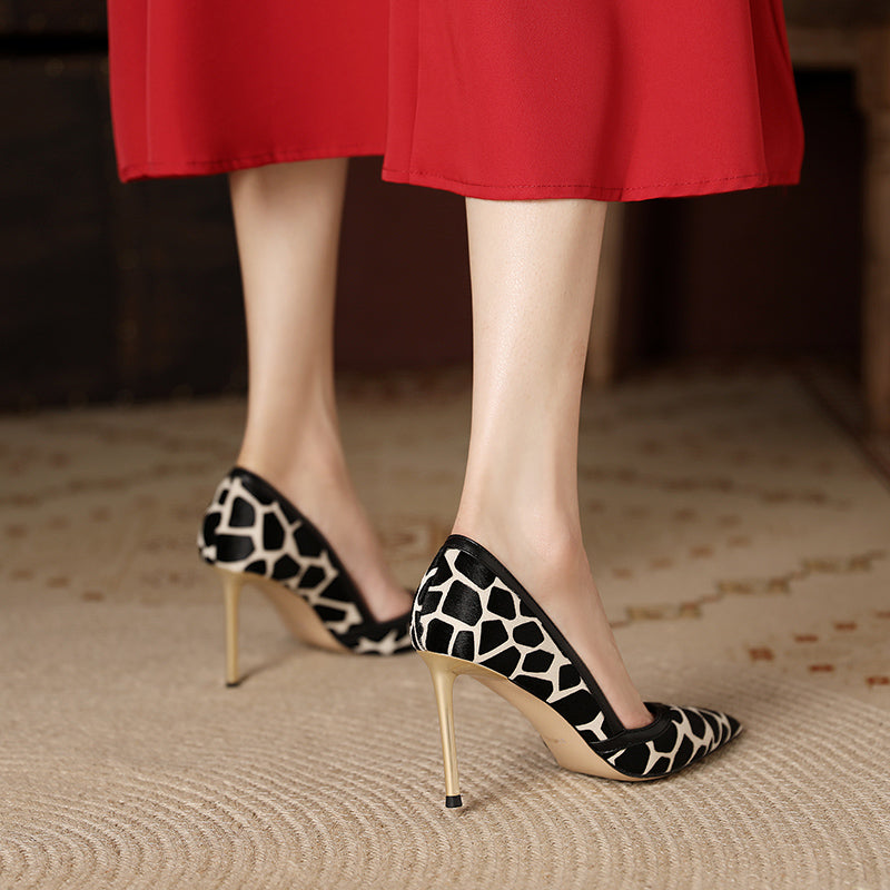 Mabel Leopard Print Dorsay Heels newgew