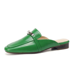 Erin Green Flat Mules NEW GEW