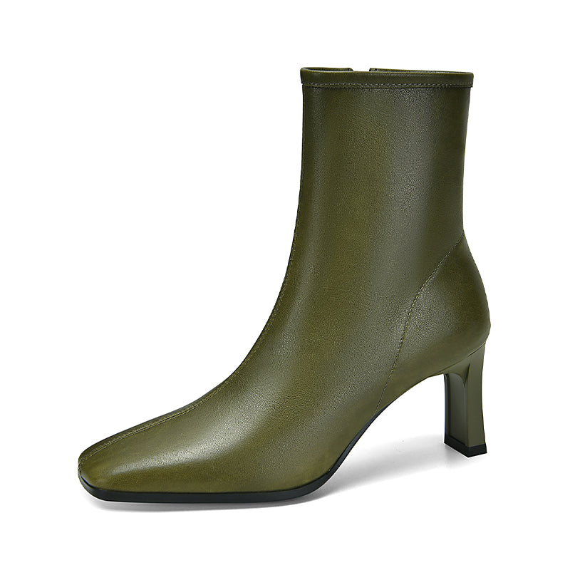 Marie Green Square Toe Ankle Boots newgew